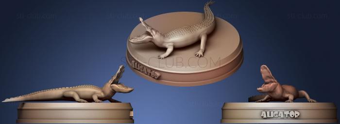 3D model Realistic Aligator (STL)